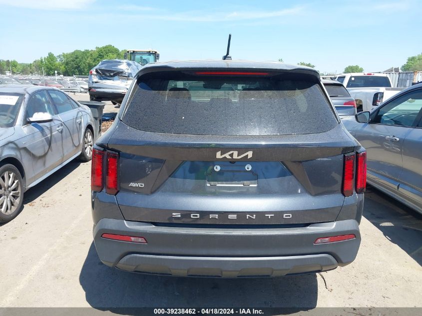 2022 Kia Sorento Lx VIN: 5XYRGDLC1NG100559 Lot: 39238462