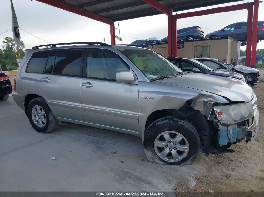 2001 Toyota Highlander V6 VIN: JTEHF21A810039520 Lot: 47771304