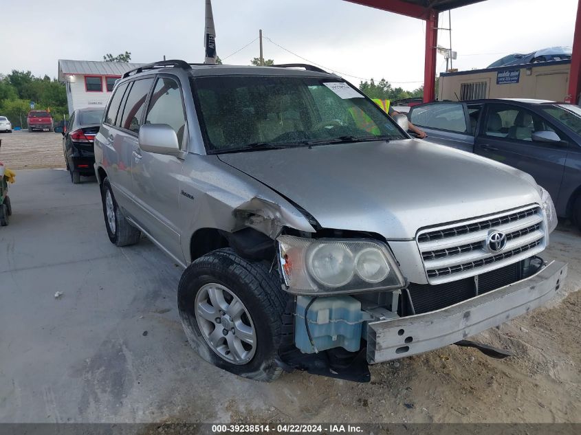 2001 Toyota Highlander V6 VIN: JTEHF21A810039520 Lot: 47771304