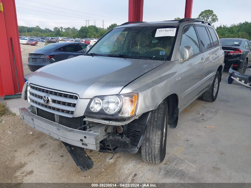 2001 Toyota Highlander V6 VIN: JTEHF21A810039520 Lot: 47771304