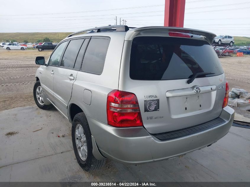 2001 Toyota Highlander V6 VIN: JTEHF21A810039520 Lot: 47771304