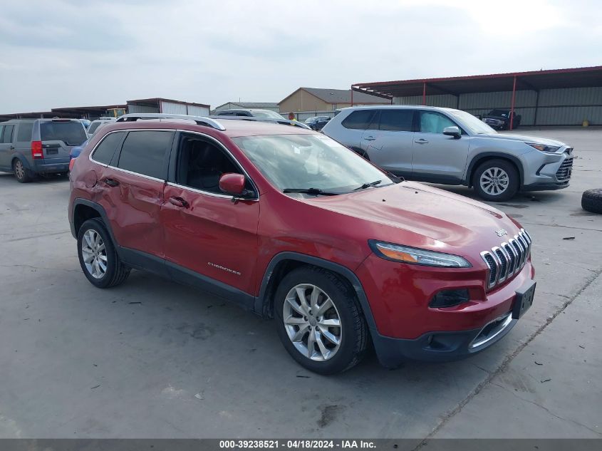 2016 Jeep Cherokee Limited VIN: 1C4PJLDB2GW275756 Lot: 39238521