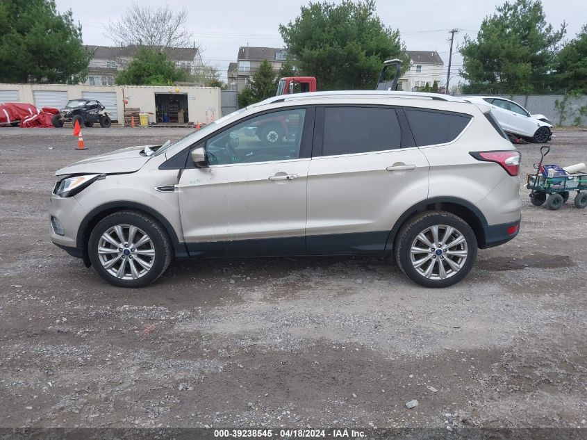 2017 Ford Escape Titanium VIN: 1FMCU0JD9HUC08574 Lot: 39238545