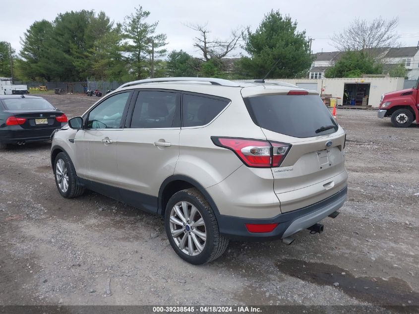 2017 Ford Escape Titanium VIN: 1FMCU0JD9HUC08574 Lot: 39238545