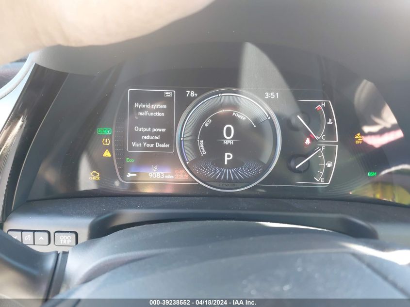 2022 Lexus Es 300H VIN: 58ADA1C13NU025584 Lot: 39238552