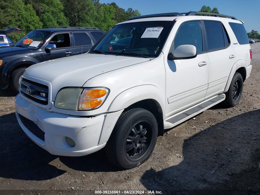 2003 Toyota Sequoia Limited V8 VIN: 5TDZT38A33S201020 Lot: 39238561