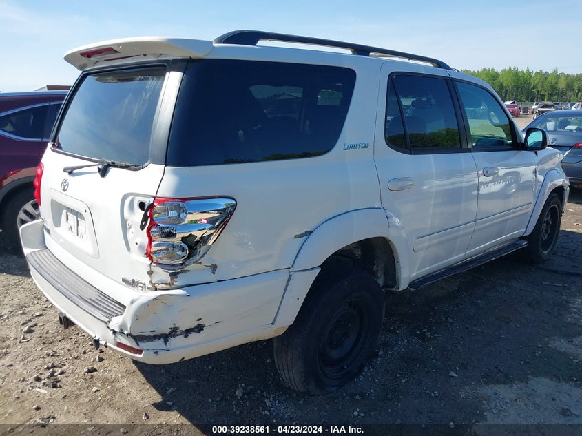2003 Toyota Sequoia Limited V8 VIN: 5TDZT38A33S201020 Lot: 39238561