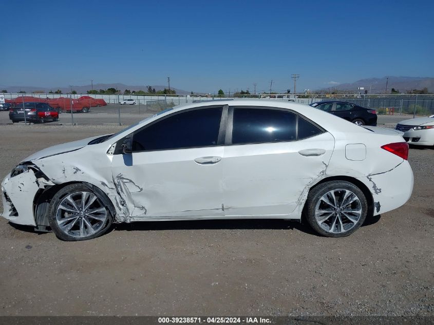 2017 Toyota Corolla Xse VIN: 5YFBURHE8HP606262 Lot: 39238571