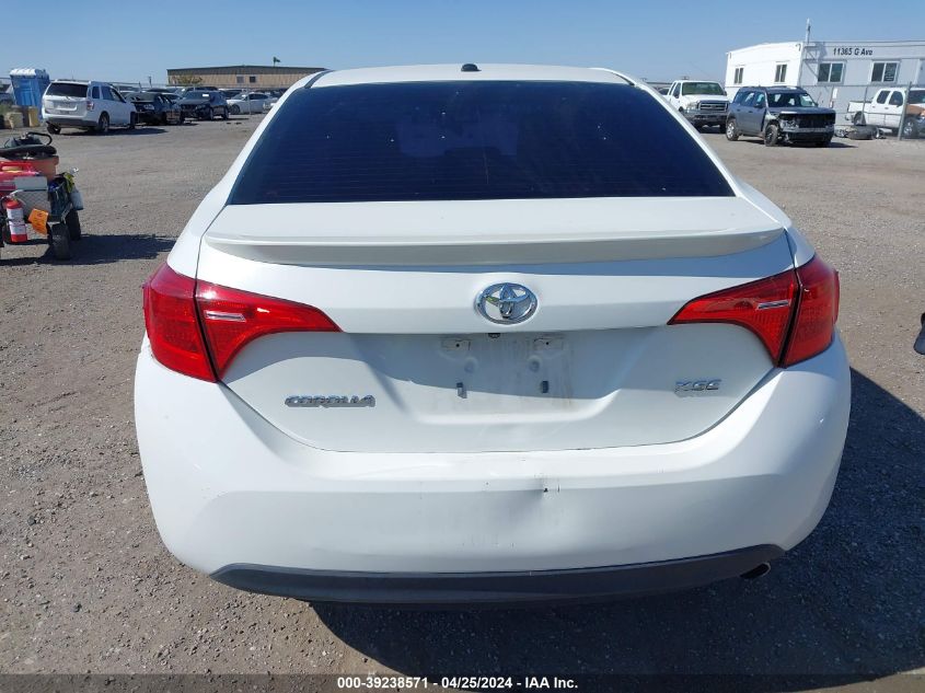 2017 Toyota Corolla Xse VIN: 5YFBURHE8HP606262 Lot: 39238571