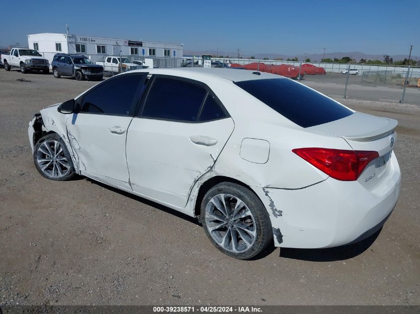 2017 Toyota Corolla Xse VIN: 5YFBURHE8HP606262 Lot: 39238571