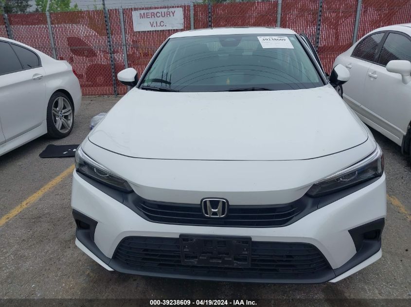 2022 Honda Civic Ex VIN: 2HGFE1F75NH313345 Lot: 39238609