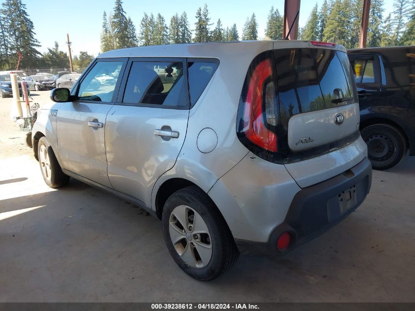 2015 Kia Soul VIN: KNDJN2A22F7796073 Lot: 39238612