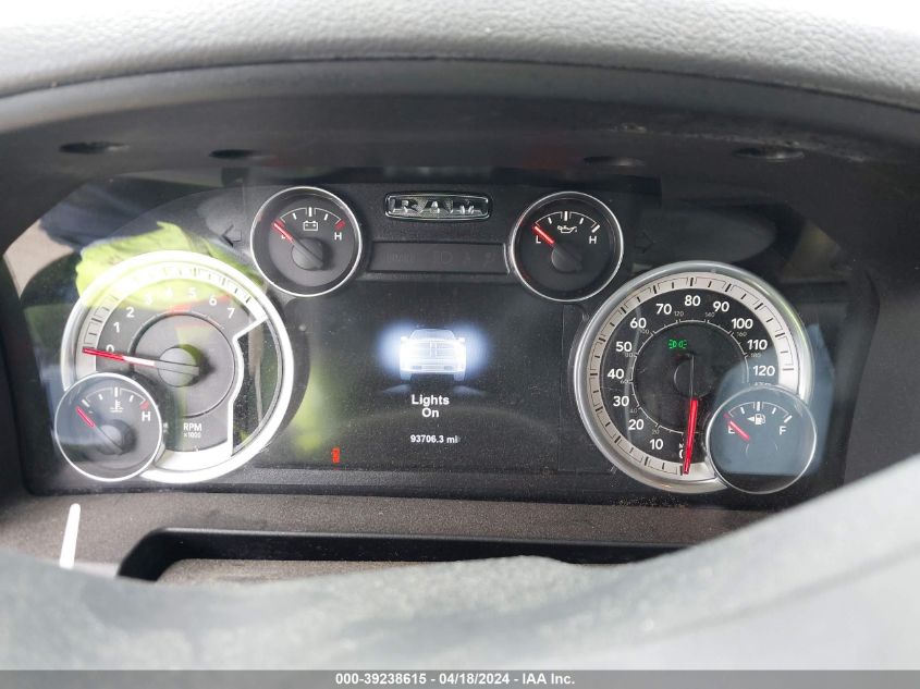 2017 Ram 1500 Big Horn 4X2 5'7 Box VIN: 3C6RR6LT7HG734493 Lot: 39238615