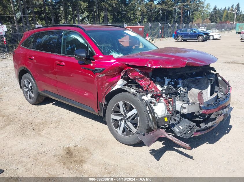 2021 Kia Sorento Ex VIN: 5XYRH4LF5MG034510 Lot: 39238618