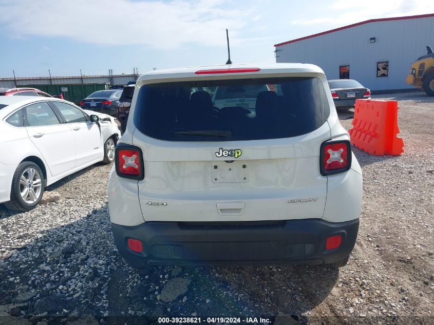 2018 Jeep Renegade Sport 4X4 VIN: ZACCJBAB2JPG70330 Lot: 39238621