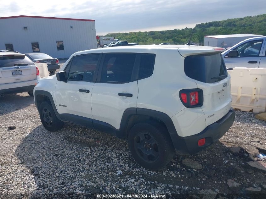 2018 Jeep Renegade Sport 4X4 VIN: ZACCJBAB2JPG70330 Lot: 39238621