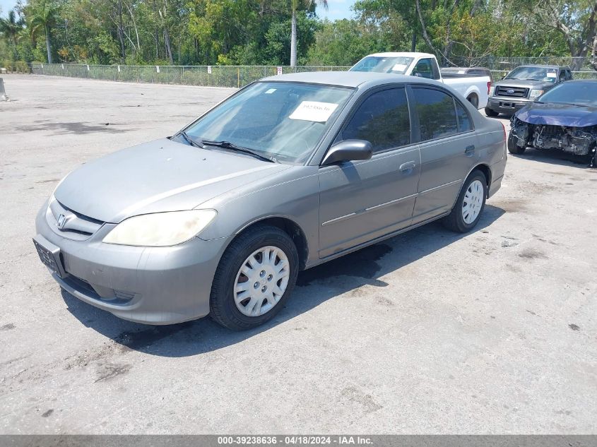 2HGES16574H509997 | 2004 HONDA CIVIC