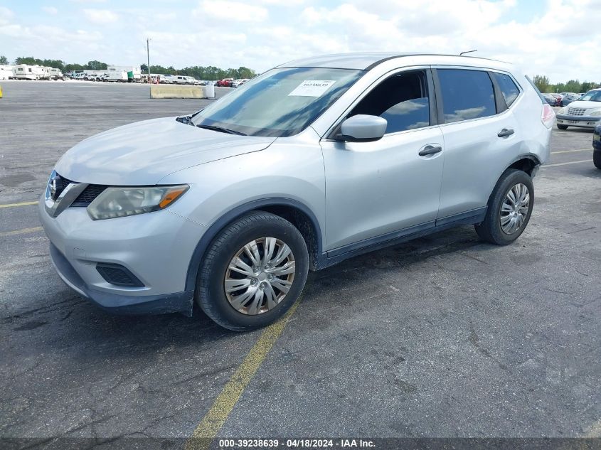 2016 Nissan Rogue S/Sl/Sv VIN: 5N1AT2MT7GC796200 Lot: 39238639