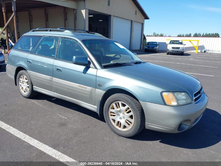 2002 Subaru Outback H6-3.0 L.l. Bean Edition VIN: 4S3BH806927616293 Lot: 39238640