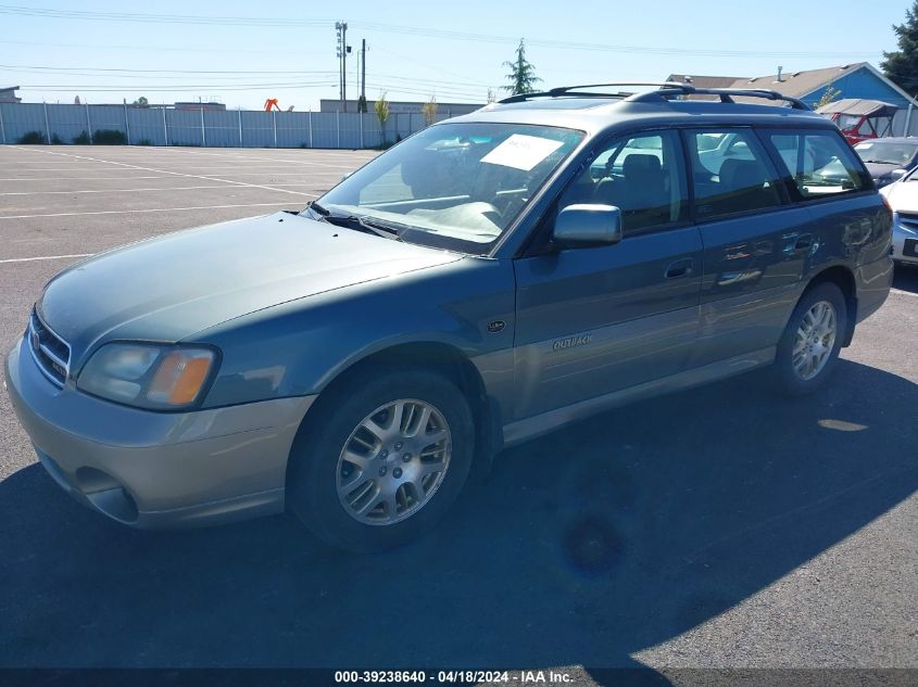 2002 Subaru Outback H6-3.0 L.l. Bean Edition VIN: 4S3BH806927616293 Lot: 39238640