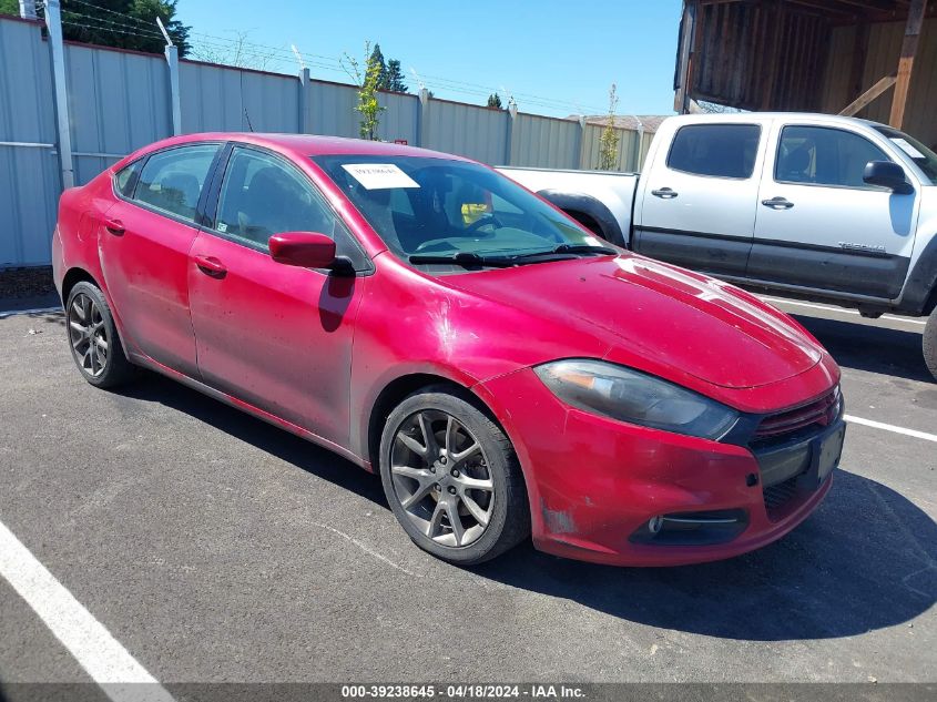 2013 Dodge Dart Rallye VIN: 1C3CDFBH9DD641397 Lot: 39238645