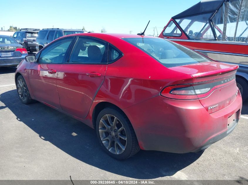 2013 Dodge Dart Rallye VIN: 1C3CDFBH9DD641397 Lot: 39238645