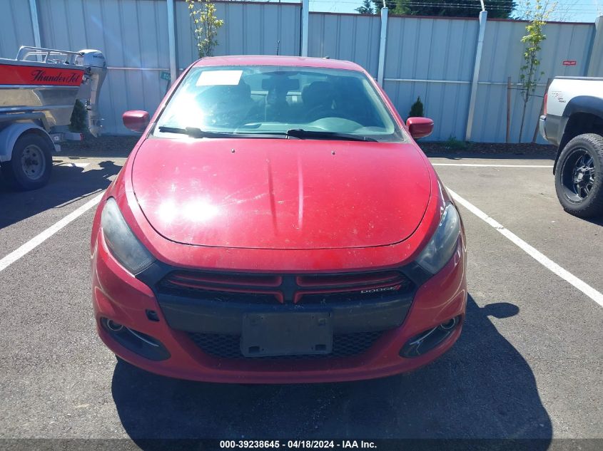 2013 Dodge Dart Rallye VIN: 1C3CDFBH9DD641397 Lot: 39238645