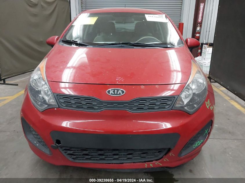 2012 Kia Rio5 Lx VIN: KNADM5A31C6019618 Lot: 39238655