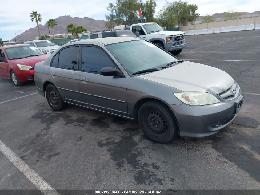2004 Honda Civic Lx VIN: 2HGES16574H524113 Lot: 39238660