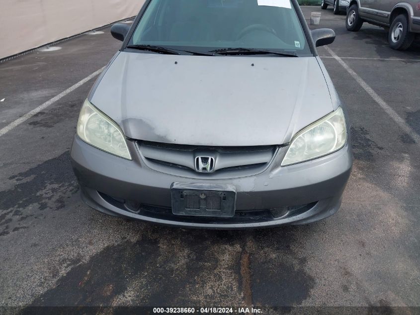 2004 Honda Civic Lx VIN: 2HGES16574H524113 Lot: 39238660