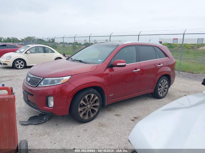 2015 Kia Sorento Sx V6 VIN: 5XYKWDA72FG579487 Lot: 39238664