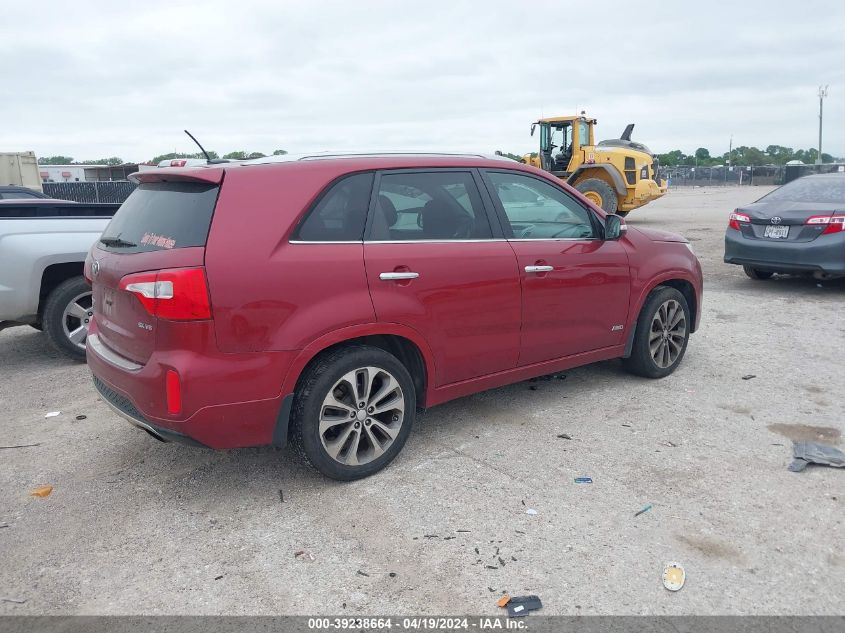 2015 Kia Sorento Sx V6 VIN: 5XYKWDA72FG579487 Lot: 39238664