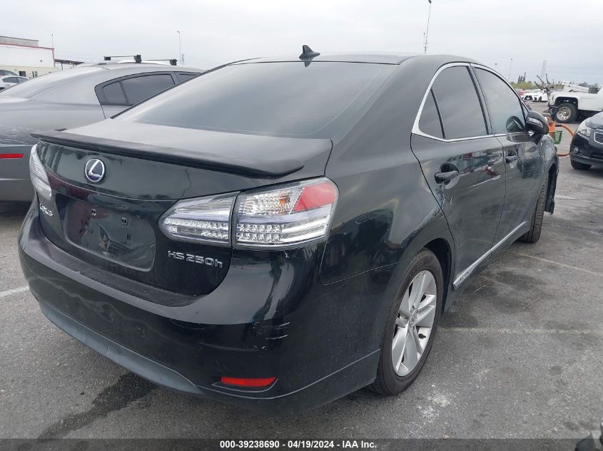 2010 Lexus Hs 250H VIN: JTHBB1BA4A2036339 Lot: 39238690