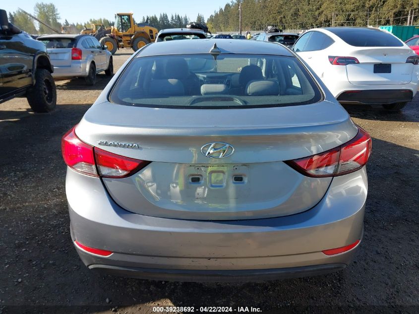 2016 Hyundai Elantra Se VIN: KMHDH4AE2GU526222 Lot: 51649974