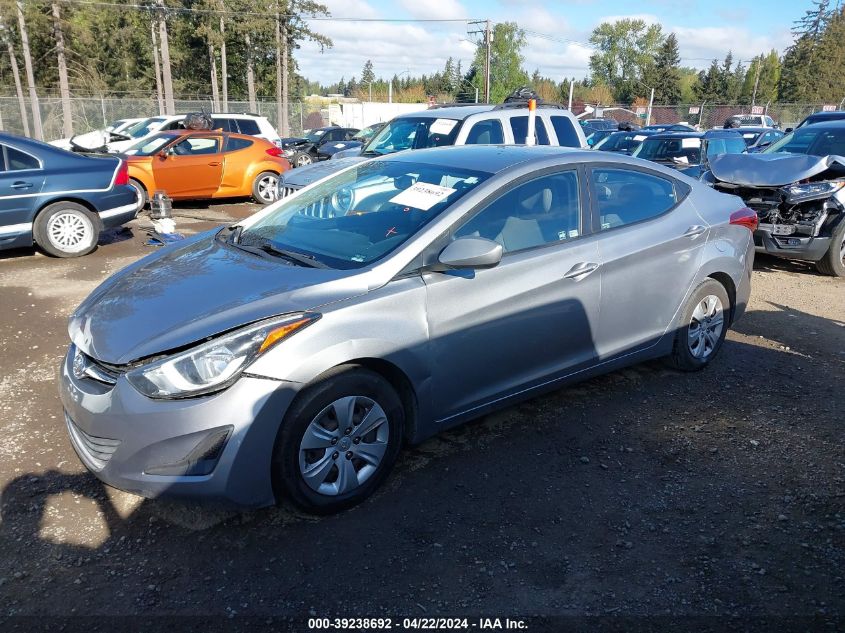 2016 Hyundai Elantra Se VIN: KMHDH4AE2GU526222 Lot: 51649974