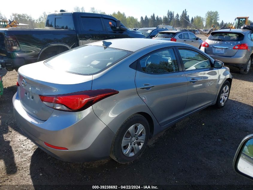 2016 Hyundai Elantra Se VIN: KMHDH4AE2GU526222 Lot: 51649974