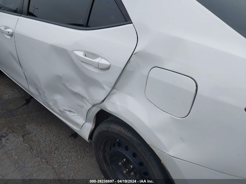 2016 Toyota Corolla Le VIN: 5YFBURHE0GP548713 Lot: 39238697