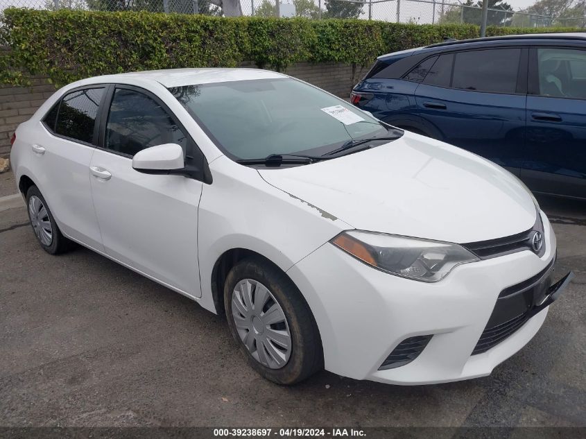 2016 Toyota Corolla Le VIN: 5YFBURHE0GP548713 Lot: 39238697