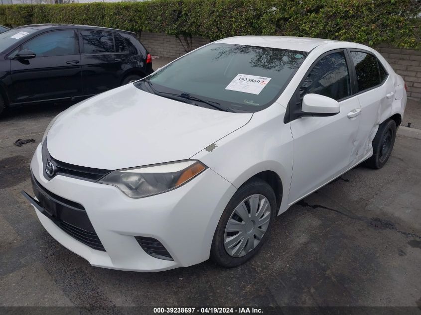 2016 Toyota Corolla Le VIN: 5YFBURHE0GP548713 Lot: 39238697
