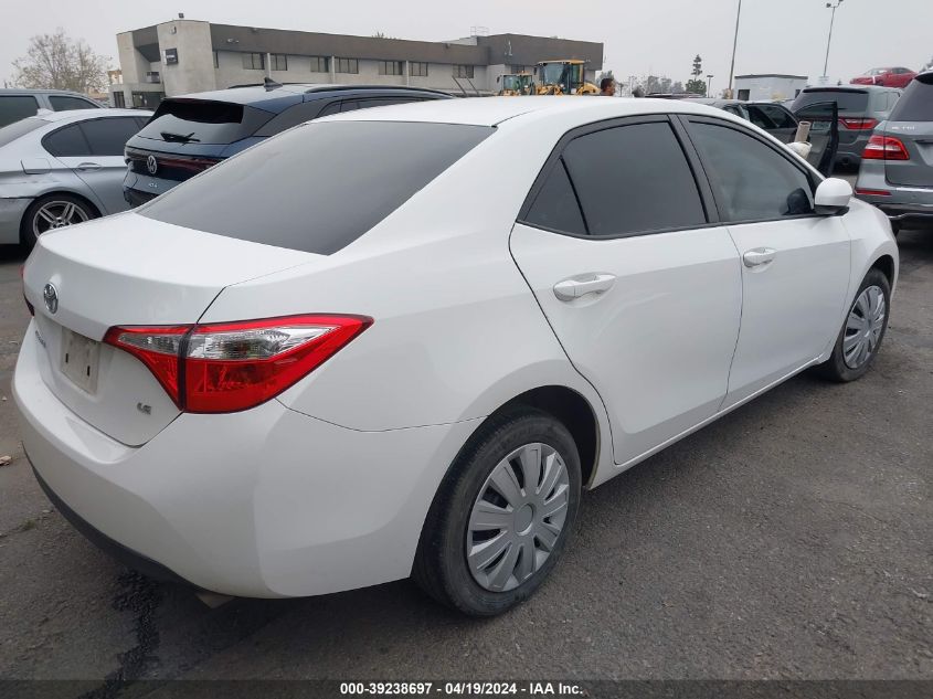 2016 Toyota Corolla Le VIN: 5YFBURHE0GP548713 Lot: 39238697