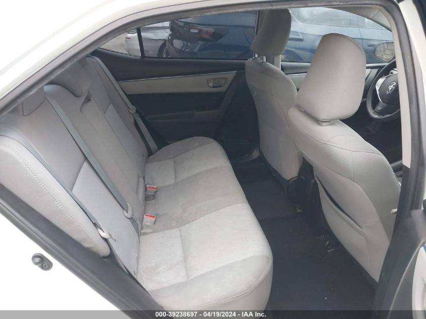 2016 Toyota Corolla Le VIN: 5YFBURHE0GP548713 Lot: 39238697