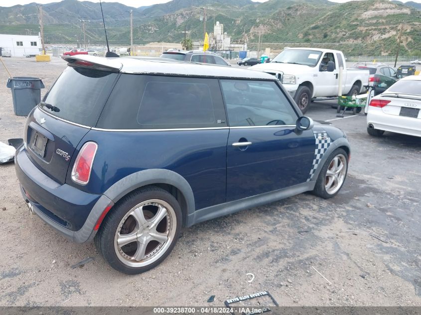 2006 Mini Cooper S VIN: WMWRE33586TJ37449 Lot: 39238700