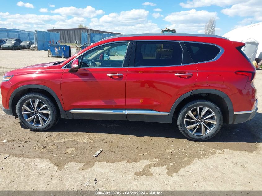 2020 Hyundai Santa Fe Sel VIN: 5NMS3CAD4LH150183 Lot: 39238702