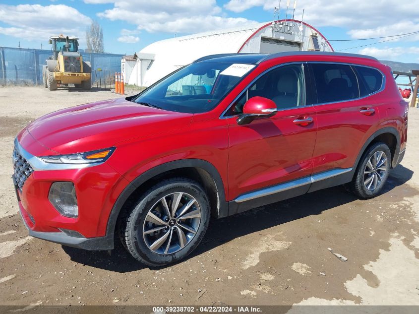 2020 Hyundai Santa Fe Sel VIN: 5NMS3CAD4LH150183 Lot: 39238702