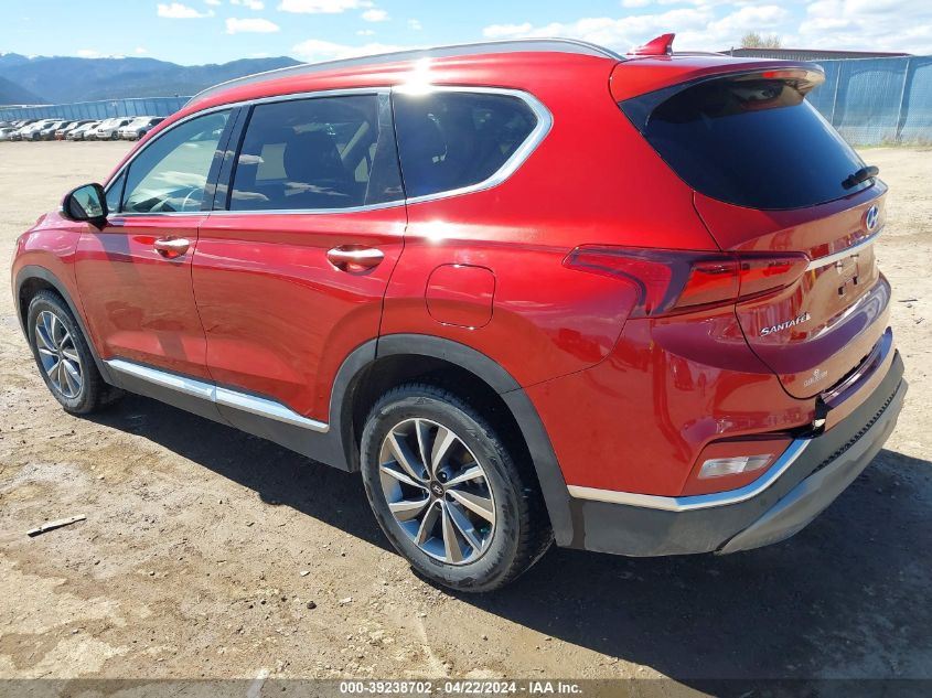 2020 Hyundai Santa Fe Sel VIN: 5NMS3CAD4LH150183 Lot: 39238702