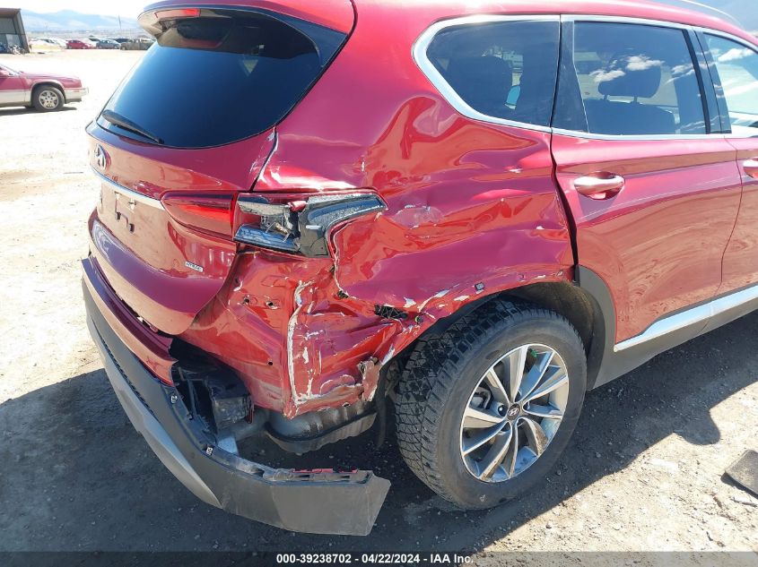 2020 Hyundai Santa Fe Sel VIN: 5NMS3CAD4LH150183 Lot: 39238702