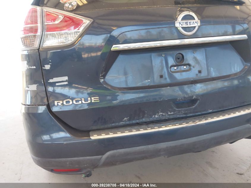 2016 Nissan Rogue Sv VIN: 5N1AT2MT7GC768915 Lot: 39238705