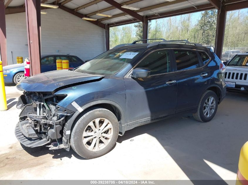 2016 Nissan Rogue Sv VIN: 5N1AT2MT7GC768915 Lot: 39238705