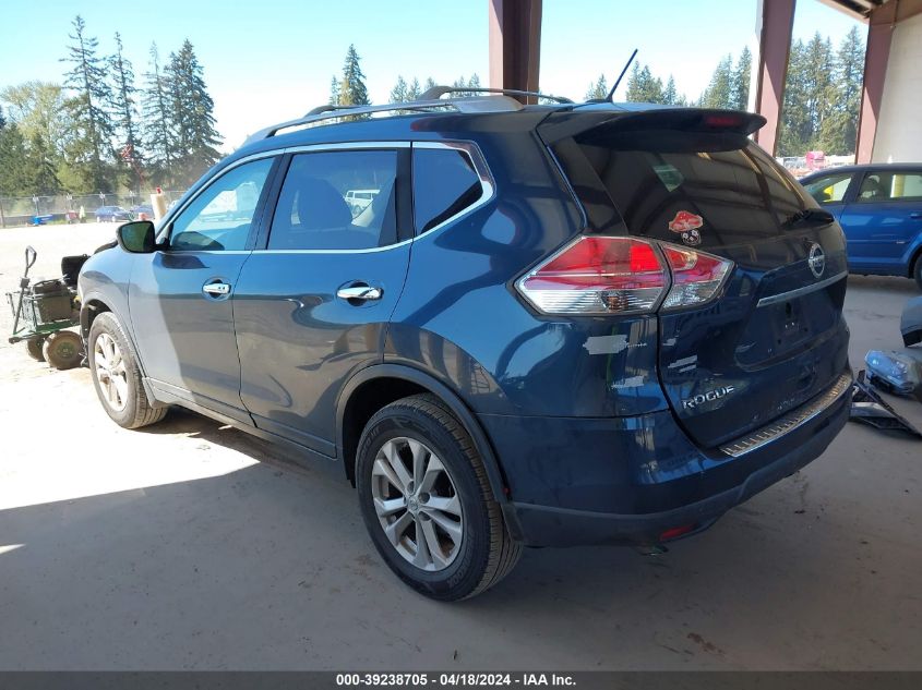 2016 Nissan Rogue Sv VIN: 5N1AT2MT7GC768915 Lot: 39238705