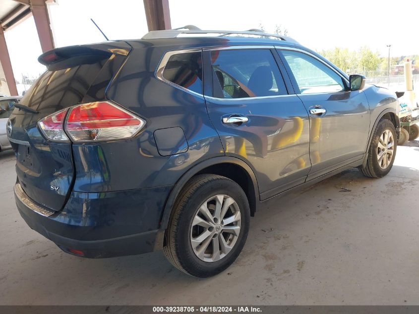 2016 Nissan Rogue Sv VIN: 5N1AT2MT7GC768915 Lot: 39238705